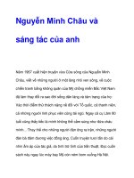Nguyễn Minh Châu và sáng tác của anh docx