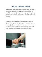 Bắt tay: 5 điều bạn cần biết pdf