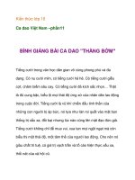 Kiến thức lớp 10 Ca dao Việt Nam –bình giảng ca dao thằng bờm ppsx