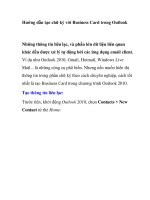 Hướng dẫn tạo chữ ký với Business Card trong Outlook potx