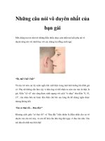 Những câu nói vô duyên nhất của bạn gái pdf