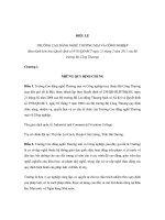 ĐIỀU LỆ TRƯỜNG CAO ĐẲNG NGHỀ THƯƠNG MẠI VÀ CÔNG NGHIỆP pps