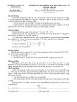 ĐỀ THI VÀO 10 - VẬT LÝ