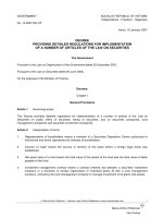 Quy định chi tiết thi hành một số điều của Luật Chứng khoán Chính phủ doc