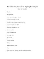 Bảo lãnh tín dụng đầu tư: Ký kết Hợp đồng Bảo lãnh, phát hành thư bảo lãnh pdf