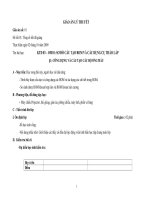 GIÁO ÁN LÝ THUYẾT - Bài 1 : CÔNG DỤNG VÀ CẤU TẠO CÁC BỘ ỐNG MẪU ppsx