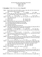 Đề HSG huyện Lý9-vong1-dap an