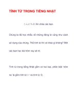TÍNH TỪ TRONG TIỀNG NHẬT ppt