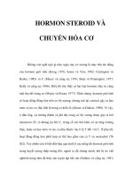 HORMON STEROID VÀ CHUYỂN HÓA CƠ ppsx