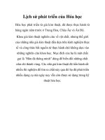 Lịch sử phát triển của Hóa học Hóa học docx
