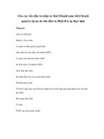 Cho vay vốn đầu tư nhận ủy thácThanh toán vốnChi phí quản lý dự án do chủ đầu tư (BQLDA) tự thực hiện pps
