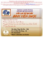 Trắc nghiệm sinh 12 - chuyên đề phân tử học pot