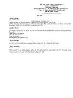 Đề thi thử  vào cấp 3- lần 2