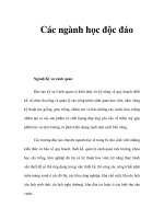 Các ngành học độc đáo ppsx