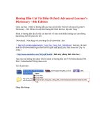 Hướng dẫn cài từ điển OXford Advanted doc