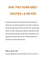 NHÀ THƠ XUÂN DIỆU: CHUYỆN LẠ ĐỂ ĐỜI pptx