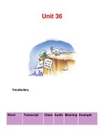 Unit 36 Vocabulary pdf
