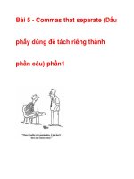 Bài 5 - Commas that separate pptx