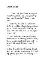 Các khái niệm môi trường pps