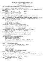 ĐỀ - ĐÁP ÁN LUYỆN THI ĐH CẤP TỐC 2010