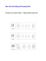 Học chữ hán bằng chữ tượng hình pptx