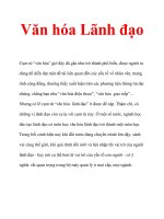 Văn hóa Lãnh đạo potx