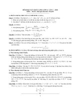 DA va De thi thu lan 1