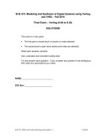 ECE 574: Modeling and Synthesis of Digital Systems using Verilog and VHDL ppsx