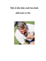 Một số dấu hiệu cảnh báo bệnh nhồi máu cơ tim ppsx