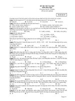 20 ĐỀ THI ĐẠI HỌC CÁC NĂM - ĐỀ SỐ 9 ppt