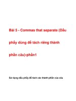 Bài 5 - Commas that separate ppsx