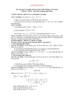 đỀ +bÀI GIẢI TOAN TN 2010