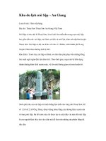 Khu du lịch núi Sập – An Giang ppt