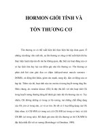 HORMON GIỚI TÍNH VÀ TỔN THƯƠNG CƠ doc