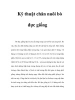 Kỹ thuật chăn nuôi bò đực giống potx