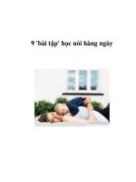 9 ''''bài tập'''' học nói hàng ngày ppsx