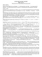 ĐỀ THI THỬ ĐH MÔN LÝ 2010