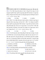 Đề ôn thi đại học , cao đẳng môn Hóa học pptx