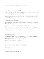 PHƯƠNG TRÌNH ĐƯỜNG THẲNG TRONG KHÔNG GIAN