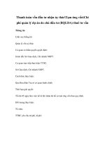 Thanh toán vốn đầu tư nhận ủy thácTạm ứng vốnChi phí quản lý dự án do chủ đầu tư (BQLDA) thuê tư vấn potx