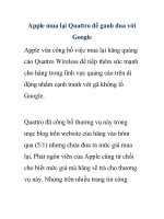 Apple mua lại Quattro để ganh đua với Google Apple pot