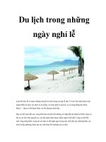 Du lịch trong những ngày nghỉ lễ docx