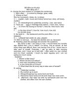 Đề kiểm tra 45 phút. tiếng anh 7