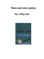 Thêm một kinh nghiệm học tiếng anh docx