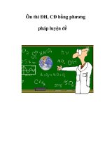 Ôn thi ĐH, CĐ bằng phương pháp luyện đề docx