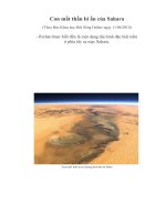 Con mắt thần bí ẩn của Sahara