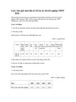 GỚI Ý GIẢI ĐỀ THI  TN ĐỊA LÝ BỔ TÚC 2010