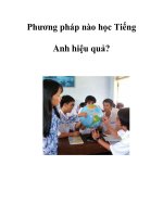 Phương pháp nào học Tiếng Anh hiệu quả? ppsx