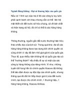 Ngành Hàng không - Đại sứ thương hiệu của quốc gia doc