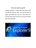 5 lý do nên chuyển sang IE9 Internet Explorer 9 docx